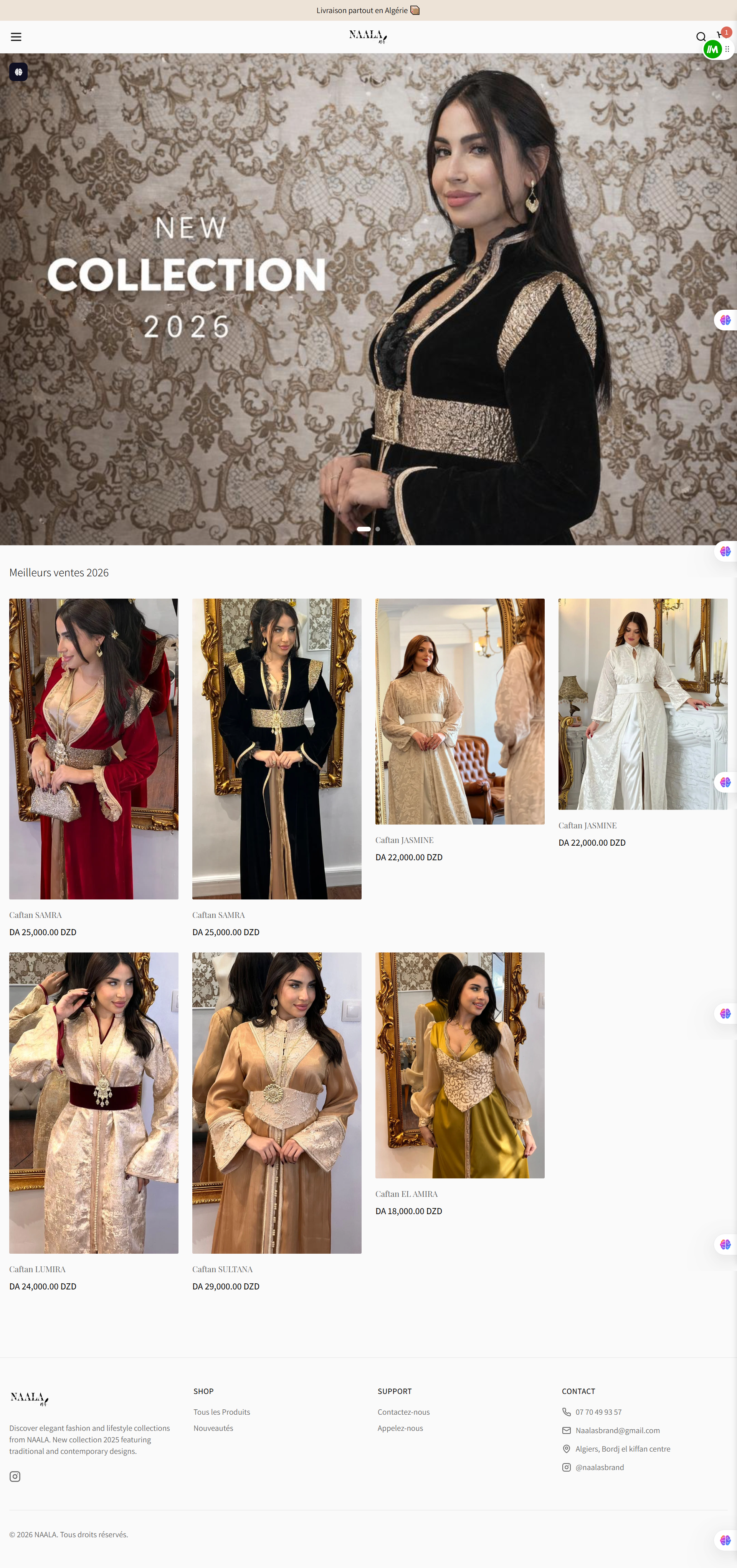 naals-brand store - Desktop